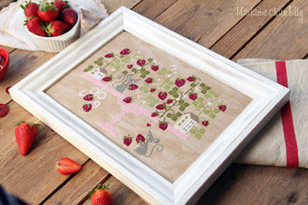 Strawberry Forest - Madame Chantilly - Cross Stitch Pattern, Needlecraft Patterns, Needlecraft Patterns, The Crafty Grimalkin - A Cross Stitch Store