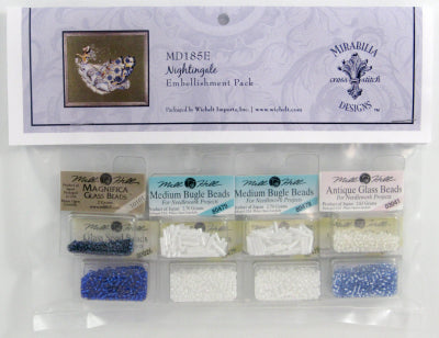 Nightingale - Mirabilia Designs - Cross Stitch Pattern/Embellishments