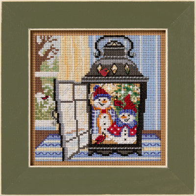 Snowman Lantern - Mill Hill - Winter 2025 Buttons and Beads