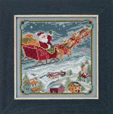 A Visit from St. Nick Quartet - Mill Hill - Winter 2018 Buttons and Beads, Needlecraft Kits, Needlecraft Kits, The Crafty Grimalkin - A Cross Stitch Store