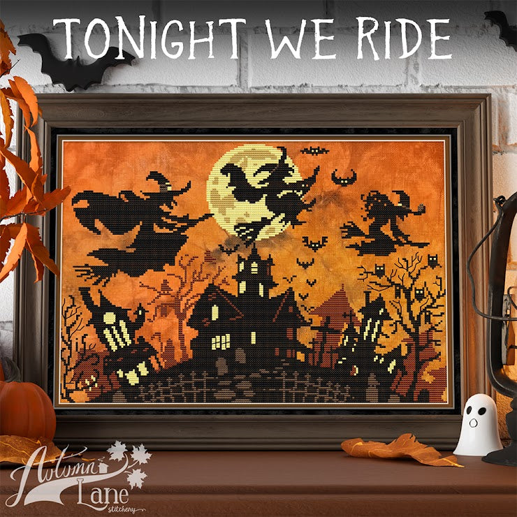 Tonight We Ride - Autumn Lane - Cross Stitch Pattern