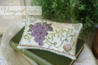 Vineyard Faire - October House Fiber Arts - Cross Stitch Pattern, Needlecraft Patterns, Needlecraft Patterns, The Crafty Grimalkin - A Cross Stitch Store