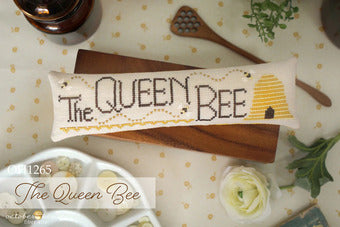 The Queen Bee - October House Fiber Arts - Cross Stitch Pattern, Needlecraft Patterns, Needlecraft Patterns, The Crafty Grimalkin - A Cross Stitch Store
