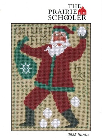 2025 Schooler Santa - The Prairie Schooler - Cross Stitch Pattern