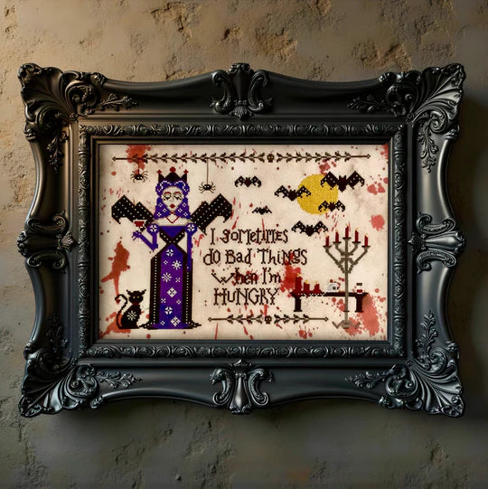 Bad Things - Dirty Annie's - Cross Stitch Pattern, Needlecraft Patterns, Needlecraft Patterns, The Crafty Grimalkin - A Cross Stitch Store