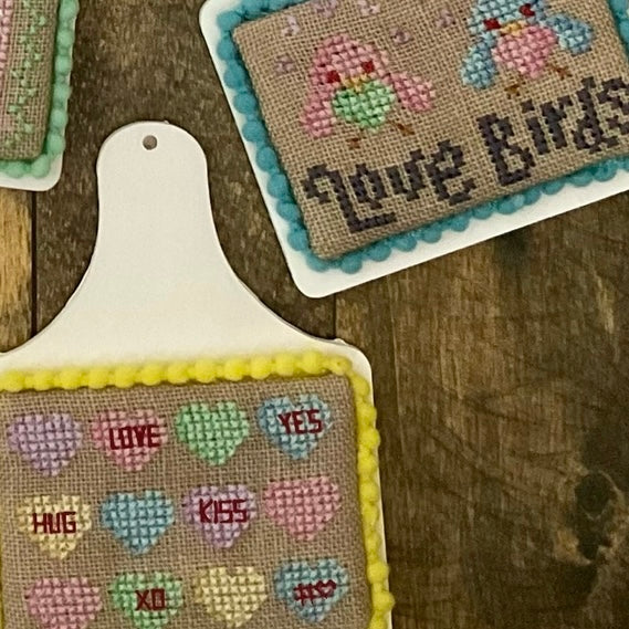 Valentine Tiny Tags - Dirty Annie's - Cross Stitch Pattern