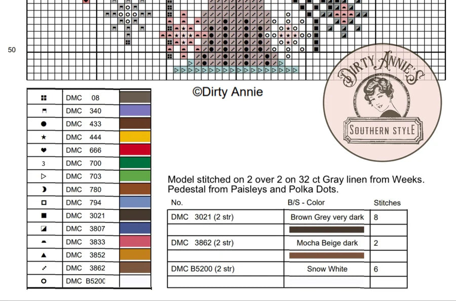 Hello Spring - Dirty Annie's - Cross Stitch Pattern