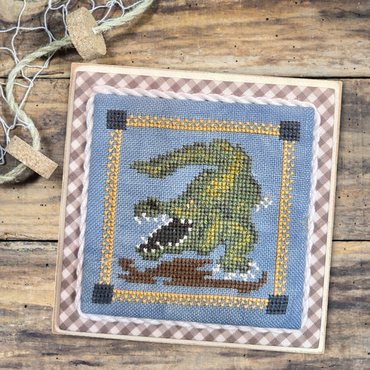 Gator Gulf Coast Treasures - Dirty Annie's - Cross Stitch Pattern