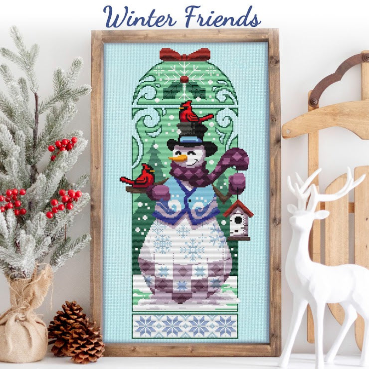 Winter Friends - Autumn Lane - Cross Stitch Pattern