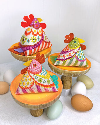 Funky Chickens - Satsuma Street - Cross Stitch Pattern