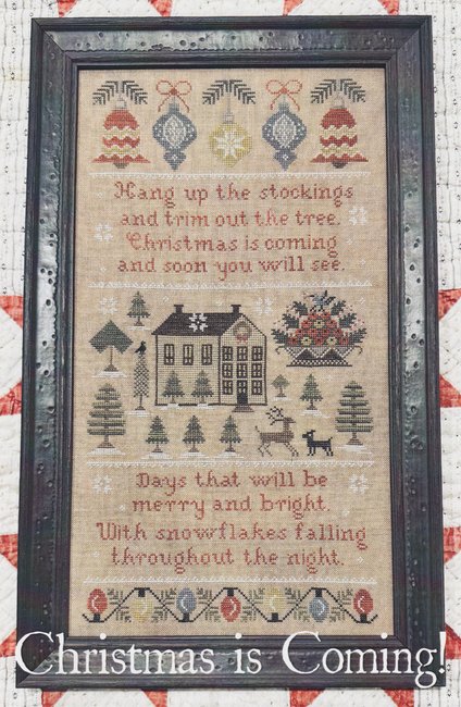 Christmas is Coming Sampler - The Scarlett House - Cross Stitch Pattern