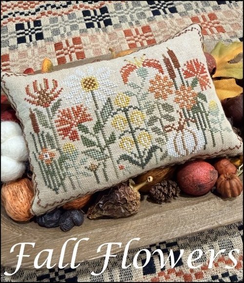Fall Flowers - The Scarlett House - Cross Stitch Pattern