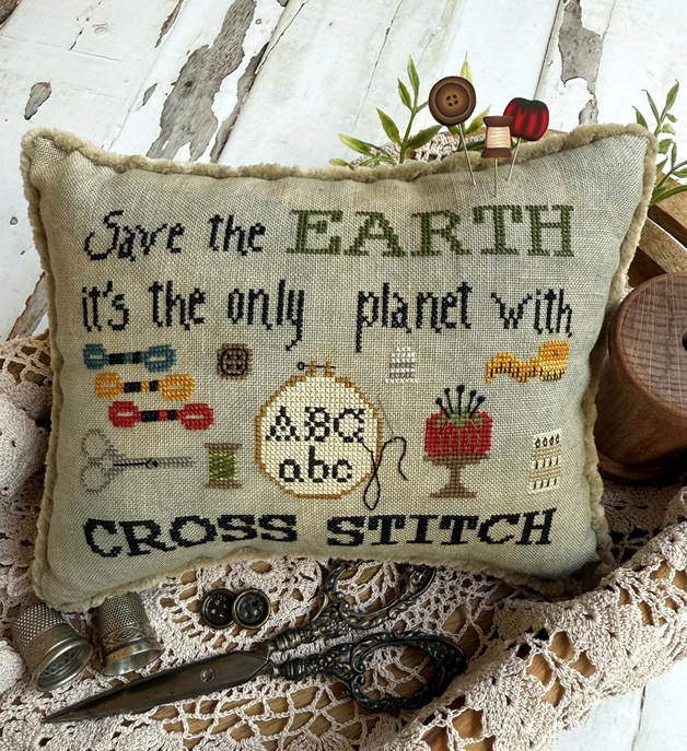 CROSS STITCH - Save The Earth - Puntini Puntini - Cross Stitch Pattern