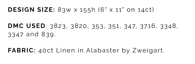 PREORDER Strawberry Band Sampler - Tiny Modernist - Cross Stitch Pattern