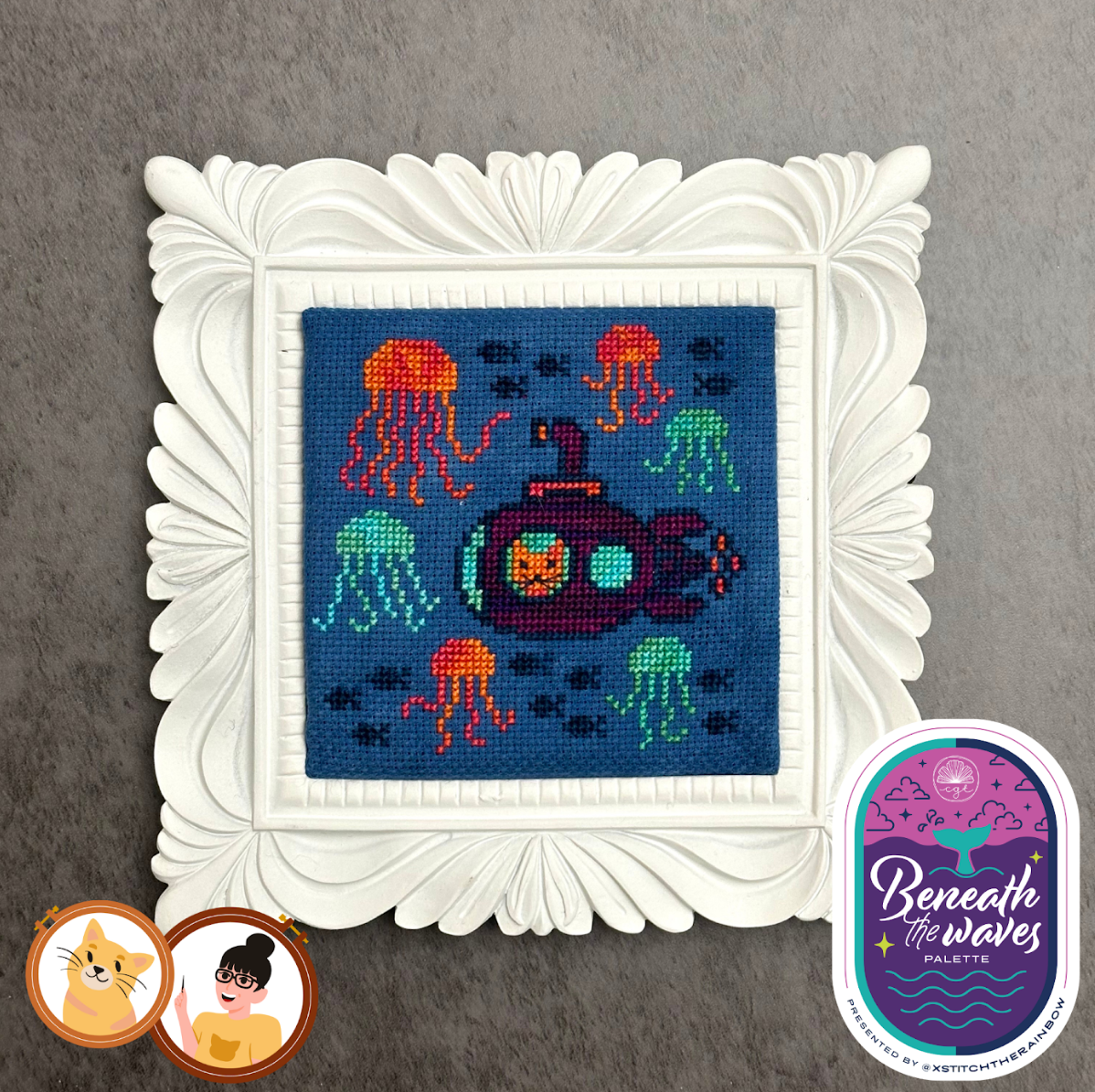 Jam and the Jellies - Top Knot Stitcher - Cross Stitch Pattern