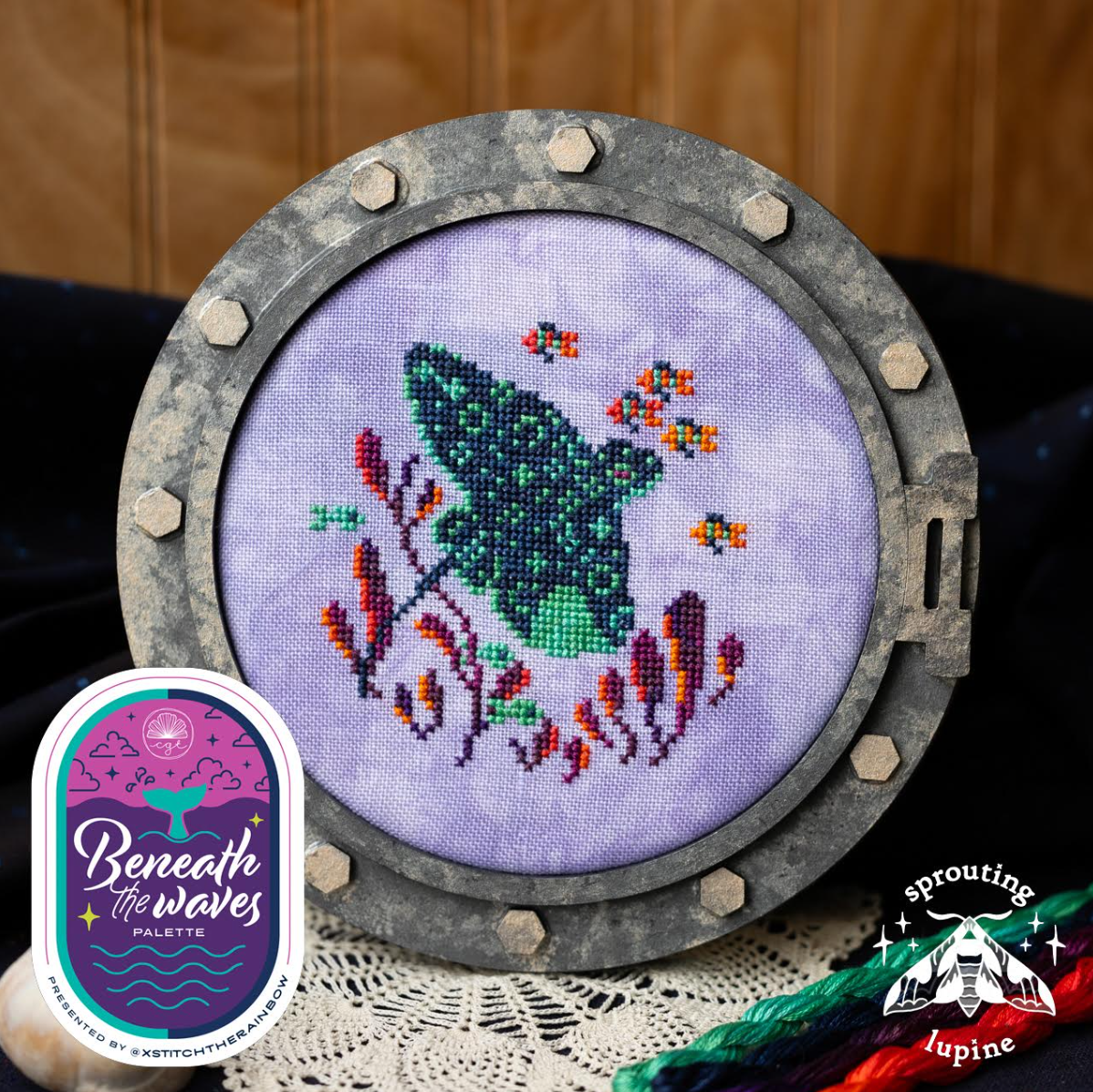 Sea Flier - Sprouting Lupine - Cross Stitch Pattern