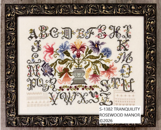 Tranquilty - Rosewood Manor - Cross Stitch Pattern