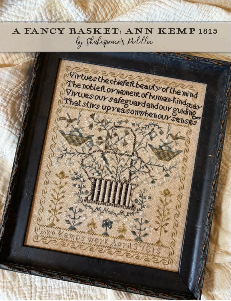 A Fancy Basket - Shakespeares Peddler - Cross Stitch Pattern