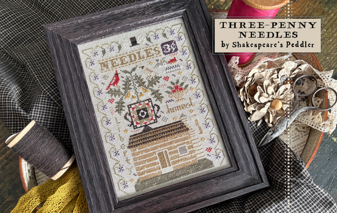 PREORDER Three Penny Needles - Shakespeares Peddler - Cross Stitch Pattern