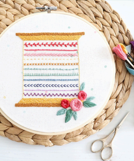 PREORDER Stitchy Spool - Flamingo Toes - Embroidery Pattern