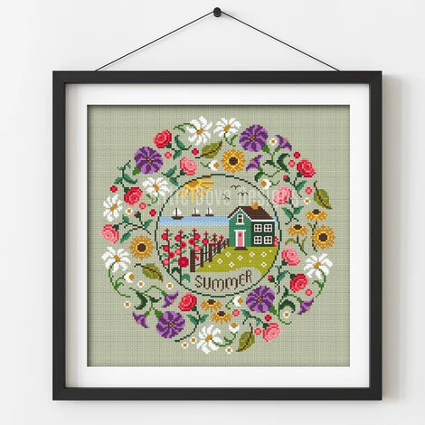 Seasonal Circles - Summer - Little Dove - Cross Stitch Pattern