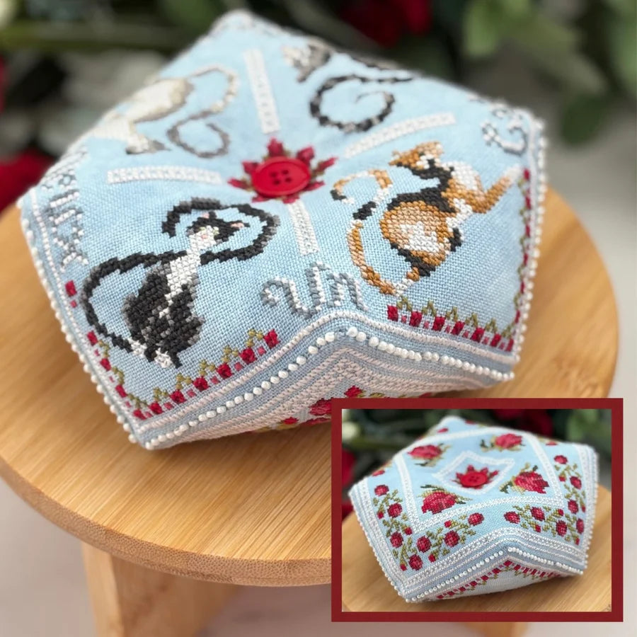 Four French Cats - Dirty Annie's - Cross Stitch Pattern, Needlecraft Patterns, The Crafty Grimalkin - A Cross Stitch Store