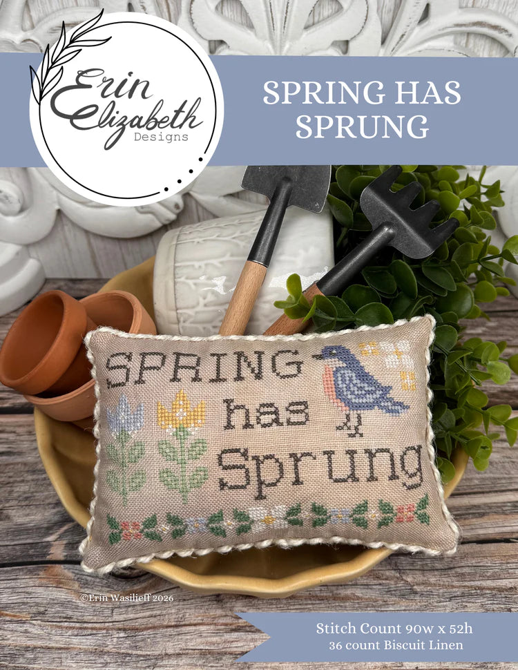 Spring Has Sprung - Erin Elizabeth - Cross Stitch Pattern