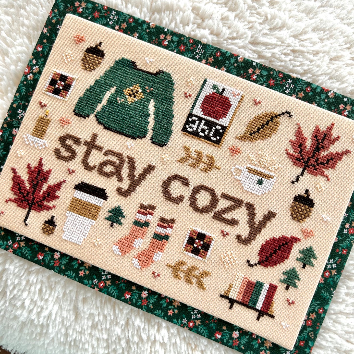 Stay Cozy - Sweet Wing Studio - Cross Stitch Pattern