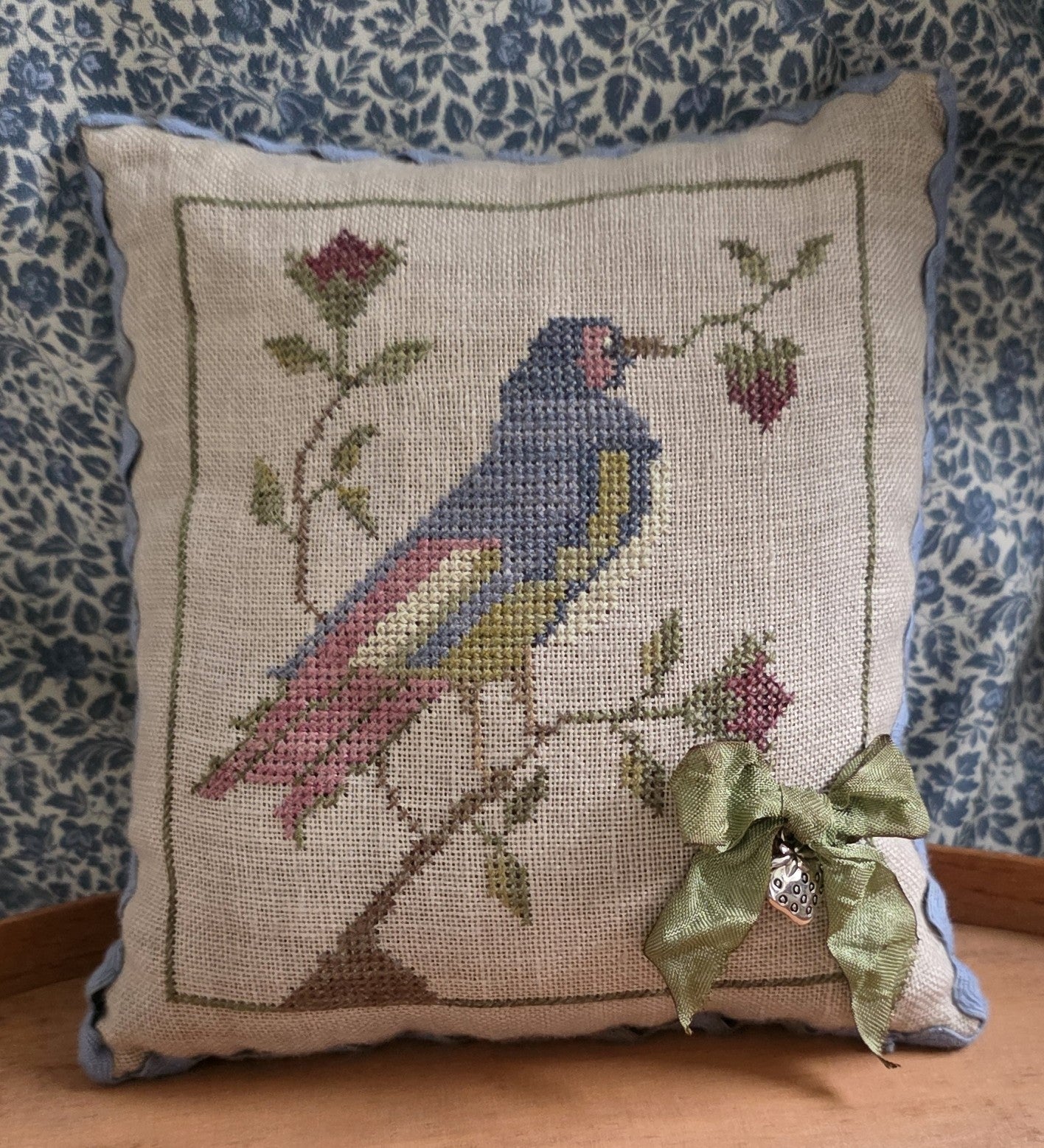 Strawberry Thief Kit - Samplers Not Forgotten - Cross Stitch Pattern