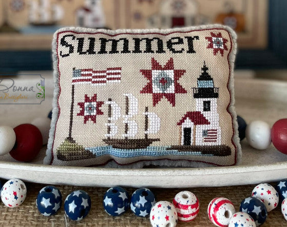 American Seasons Pillows - Mani di Dona - Cross Stitch Pattern