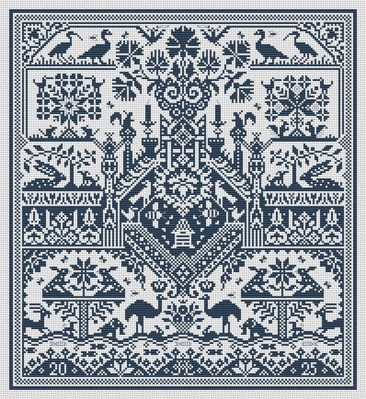 The Sweet Bye & Bye - Long Dog Samplers - Cross Stitch Pattern