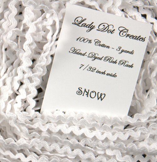 Snow Baby Rick Rack - Lady Dots Creates Finishing Trims