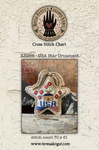 USA Star Ornament - Teresa Kogut - Cross Stitch Pattern