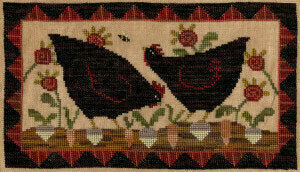 Hens in the Garden - Teresa Kogut - Cross Stitch Pattern, Needlecraft Patterns, The Crafty Grimalkin - A Cross Stitch Store