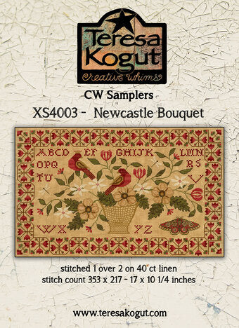 Newcastle Bouquet - Teresa Kogut - Cross Stitch Pattern, Needlecraft Patterns, The Crafty Grimalkin - A Cross Stitch Store