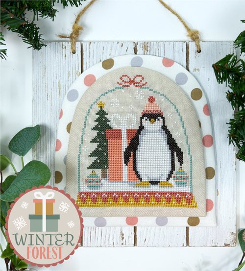 Winter Forest Part #1 Snowglobe Series - Tiny Modernist - Cross Stitch Pattern