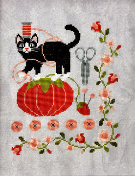 My Cat Helper - Tiny Modernist - Cross Stitch Pattern