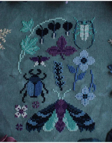 Twilight Nature Walk - Sprouting Lupine - Cross Stitch Pattern