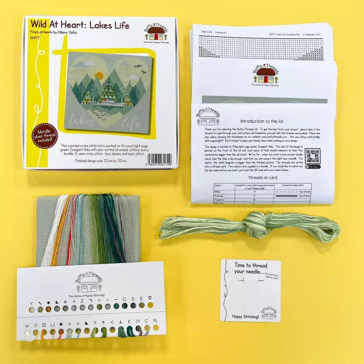 Wild At Heart: Lakes Life - Bothy Threads - Cross Stitch Kit, Needlecraft Kits, The Crafty Grimalkin - A Cross Stitch Store