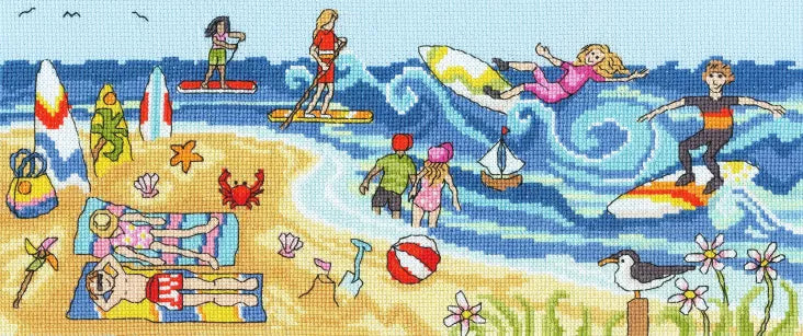Seaside Fun - Bothy Threads - Cross Stitch Kit, Needlecraft Kits, The Crafty Grimalkin - A Cross Stitch Store