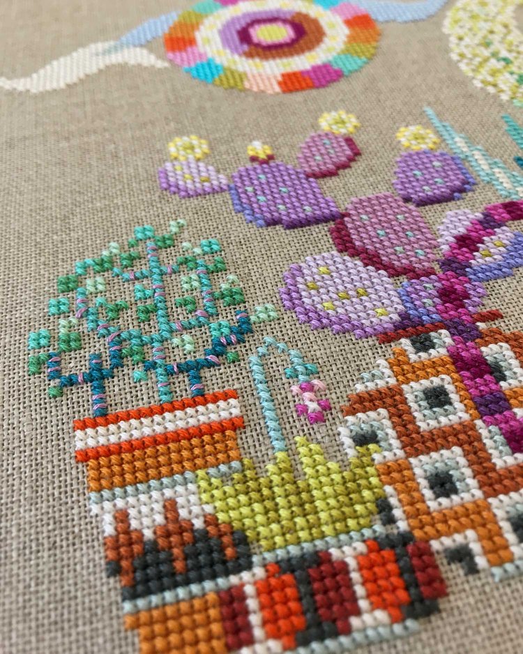 Cactus Cat - Satsuma Street - Cross Stitch Pattern, Needlecraft Patterns, The Crafty Grimalkin - A Cross Stitch Store