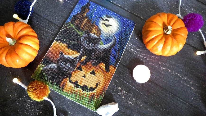 Did We Scare you? - LetiStitch - Counted Cross Stitch Kit, Needlecraft Kits, The Crafty Grimalkin - A Cross Stitch Store