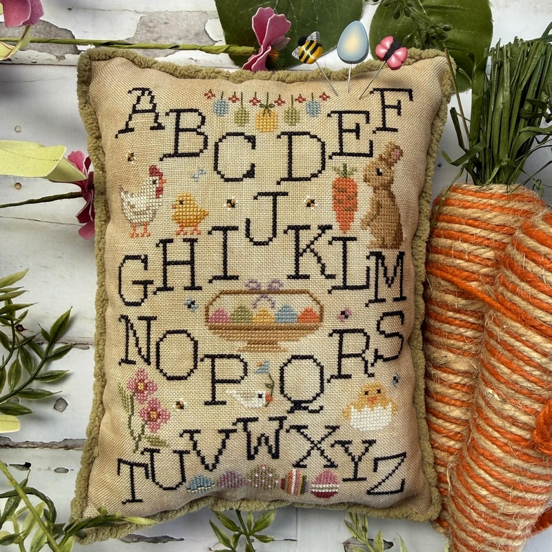 Easter Alphabet Samper - Puntini Puntini - Cross Stitch Pattern