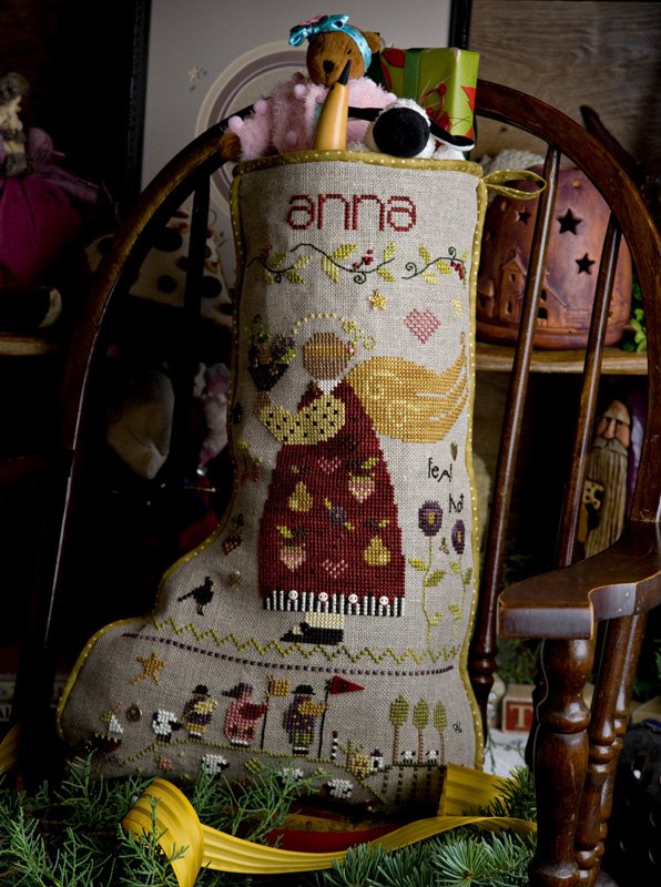Anna's Stocking - Shepherd's Bush - Cross Stitch Pattern/Charms