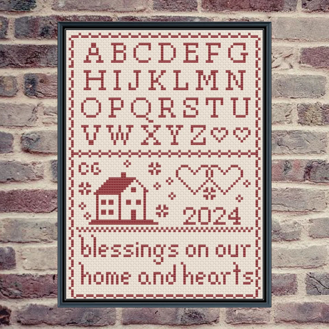 Blessings Sampler 2024 - The Camping Stitcher - Cross Stitch Pattern, Needlecraft Patterns, Needlecraft Patterns, The Crafty Grimalkin - A Cross Stitch Store