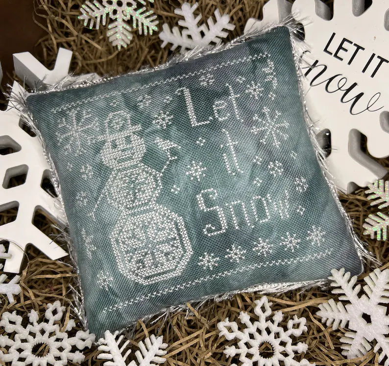 Snowman Quaker - The Camping Stitcher - Cross Stitch Pattern, Needlecraft Patterns, Needlecraft Patterns, The Crafty Grimalkin - A Cross Stitch Store