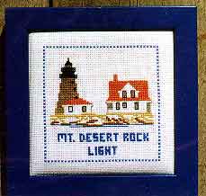 Mt. Desert Rock Light - Sequin Designs Cross Stitch Pattern