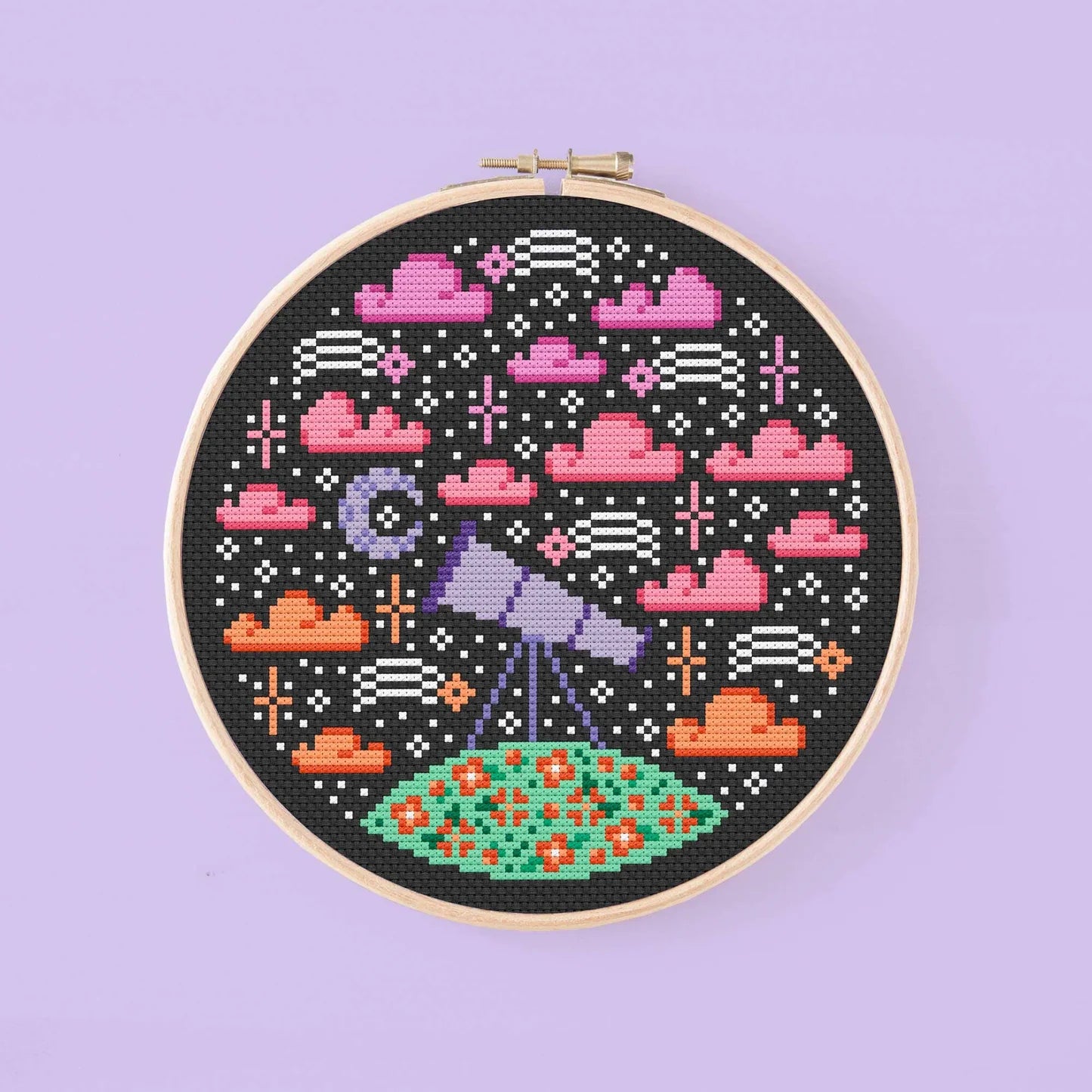 Mini Cloudy Sky - Una Buena Pieza - Cross Stitch Pattern