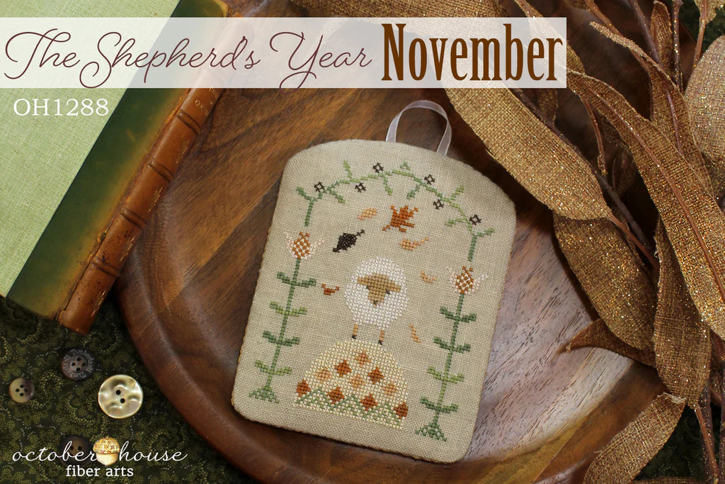 The Shepherd's Year - November - October House Fiber Arts - Cross Stitch Pattern