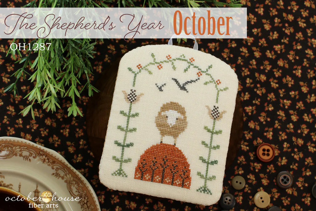 The Shepherd's Year - October - October House Fiber Arts - Cross Stitch Pattern